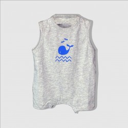 Curiosity Baby Whale Romper with UV Protection and Water Repellent