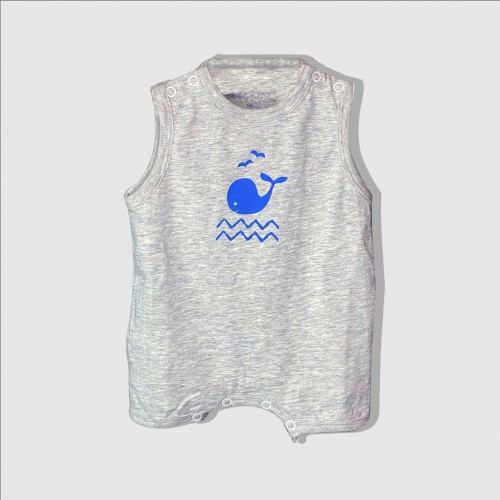 Curiosity Baby Whale Romper with UV Protection and Water Repellent