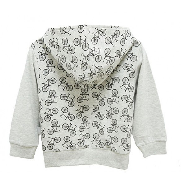 BICYCLE HOODIE FOR BOYS (GREY)