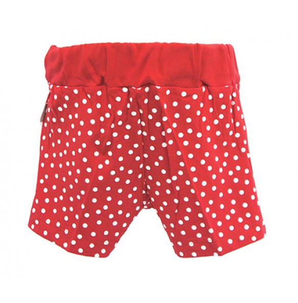 RED SPOT SHORTS FOR GIRLS (RED)
