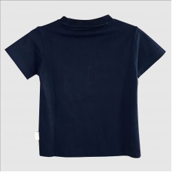 4D VINTAGE BUS AUGMENTED REALITY T-SHIRT FOR BOYS (NAVY)