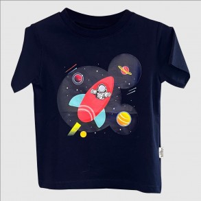 4D ASTRONAUT & ROCKETS T-SHIRT