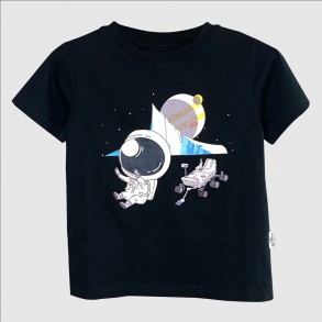 4D ASTRONAUT & CURIOSITY ROVER Short Sleeve T-SHIRT IN UV Protection